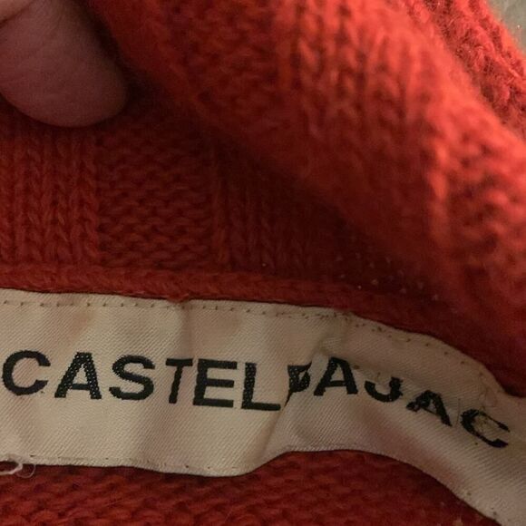 JC de Castelbajac RARE Vintage "Lucy" Charlie Brown Patchwork Sweater Red XXL - Picture 11 of 12